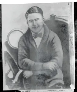 Suspect Prints: Suspect Edward F. Sands Posing for Camera
