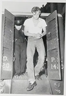 Suspect Ernest Lee Edwards Leaving Police Van