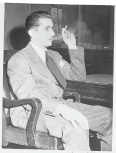 roger smoking a cigarette Roger Louis Gardner Trial Print, 1943. Art Prints, Posters & Puzzles from  Fine Art Storehouse
