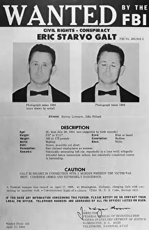 Suspected Assassin of Martin Luther King on Wanted Poster