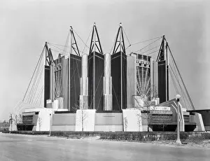 Futuristic Prints: Suspension Bridge Building