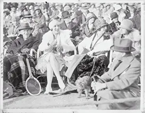 Suzanne Lenglen Sitting Between Parents Before Wells Match