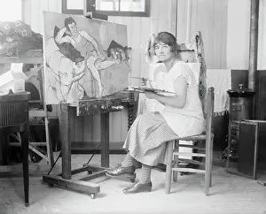 Womens Art Prints: Suzanne Valadon Painting
