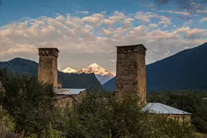 Images Dated 16th August 2014: Svan towers in the town of Mestia. Georgia