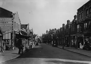 Prints of 1930: The high street, Swanage, Dorset. (Photo by Fox Photos/Getty Images) Timeless Treasures: Iconic Black and White Prints from the Fox Photo Library: Swanage Street