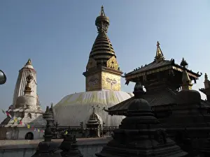 Prayer Flag Prints: Swayambhunath