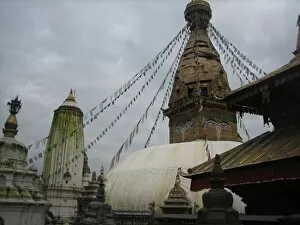 Images Dated 31st August 2007: Swayambhunath temple in Kathmandu
