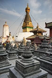 Images Dated 31st March 2014: Swayambhunath temple, Kathmandu, Nepal