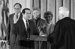 Swearing in of Antonin Scalia