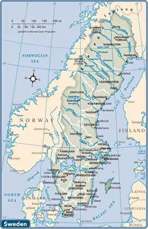 Sweden country map