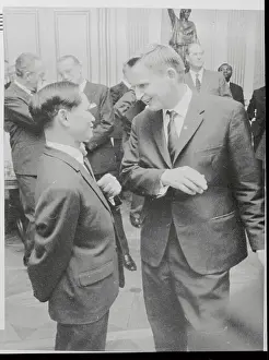 Swedish Premier Talking to Vietnamese Ambassador
