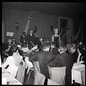Swedish Singer Onstage With Band