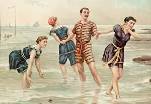 Trunk Collection: Swimmers Cavorting In Surf