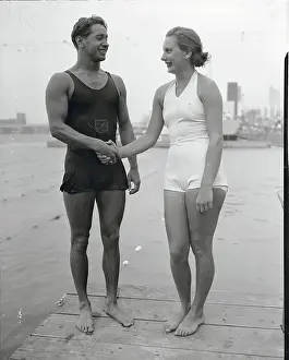 Adolescence Prints: Swimmers Shaking Hands