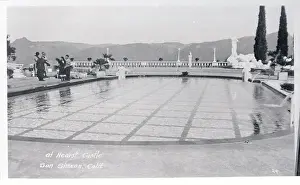 Classical Revival Prints: Swimming Pool Area on William R. Hearst's Estate