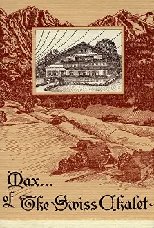 20th Century Style Prints: Swiss Chalet