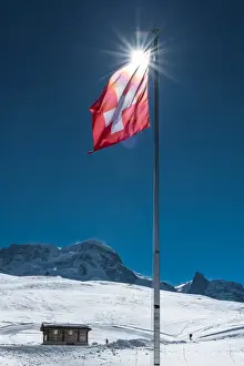 Zermatt Prints: Swiss flag