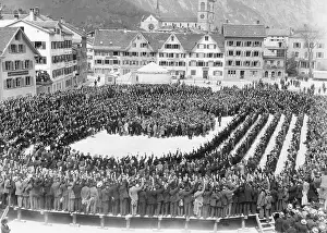 Democracy Prints: Swiss Voters Cast Their Votes in Public Square