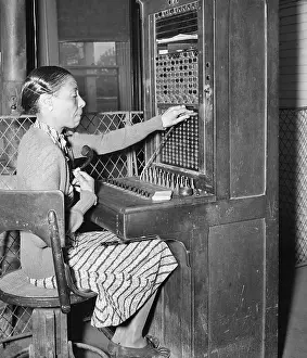Telephone Line Prints: Switchboard Operator