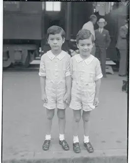 Sydney Chaplin and Charles Chaplin Jr