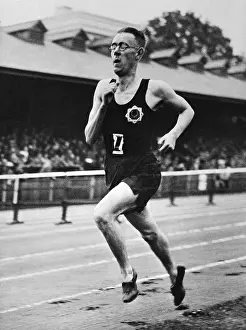 Fast Prints: Sydney Wooderson Finishing a Record Breaking Mile Run