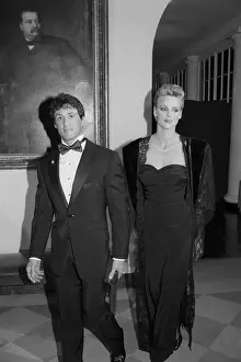 Sylvester Stallone and Brigitte Nielsen at White House