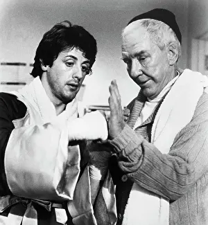 Athletic Trainer Prints: Sylvester Stallone and Burgess Meredith in Rocky