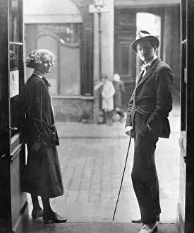 1920s Style Prints: Sylvia Beach and James Joyce in Paris