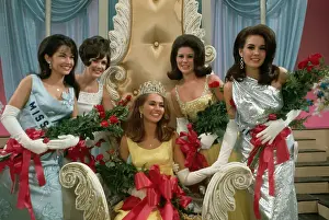 Sylvia Louise Hitchcock with Her Court as Miss USA