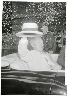 Robert F Prints: Syngman Rhee Riding Through a Ticker-Tape Parade
