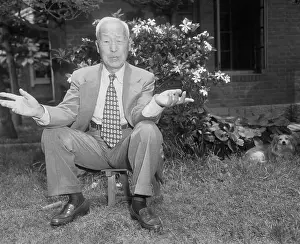Syngman Rhee Sitting in His Garden