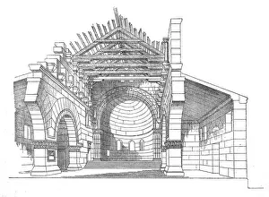 Syria Prints: Syria Aleppo Basilica Qalb Lozeh, Qalb Loze, Qalb Lawzah