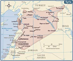 Syria country map