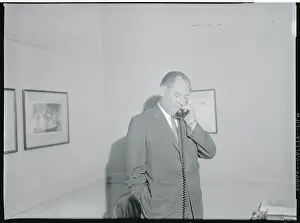 T. Keith Glennan Talking on the Telephone