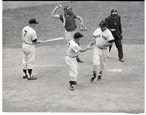 All Star Prints: T. Williams at Homeplate with Nelson Fox