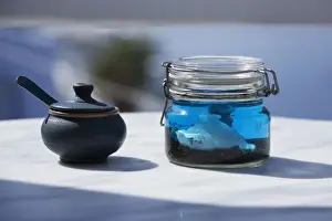 Table Decoration At Santorini Hotel And Cafe Galini