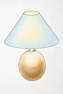 Table lamp with rounded base