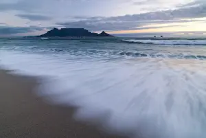 Table Bay Prints: Table Mountain, Lions Head and Devils Peak in the evening light