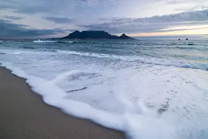 Table Bay Prints: Table Mountain, Lions Head and Devils Peak in the evening light