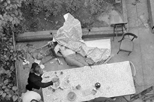 Brooklyn Prints: Tablecloth Covering Body of Carmine Galante