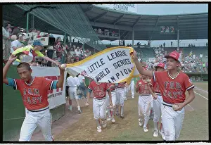 Williamsport Prints: Taipei Team Celebrating Their Victory with Banner