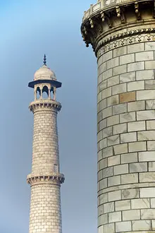 One Taj Mahal minaret beside another