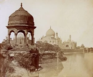 Taj Mahal Collection: Taj Mahal seen from the East 1860