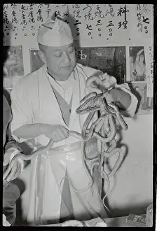 Gruesome Prints: Takaji Ineda Handling Snakes