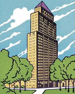 Illustration A Prints: Tall Building