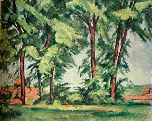 Museum Prints: Tall Trees At The Jas De Bouffan, C1883, (1929)