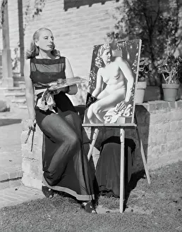 Tamara de Lempicka at Her Easel