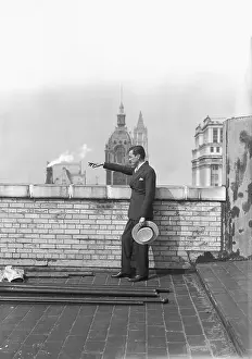 Tammany Mayoral Candidate James Walker Atop Roof