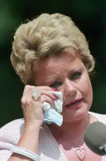 Tammy Faye Bakker Wiping Away a Tear