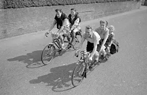 Tandem Prints: Tandem Cyclists